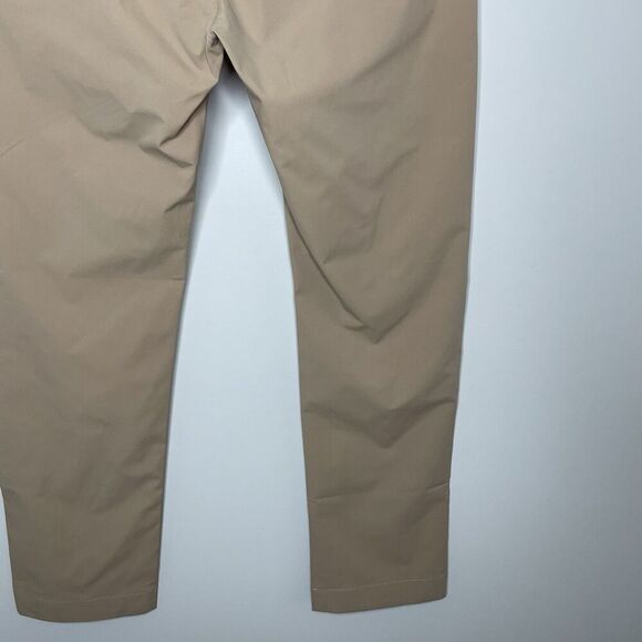 J.CREW Tech Pant Men 33 x 30 Slim Lightweight Khaki Tan Performance AA712 - Picture 10 of 16